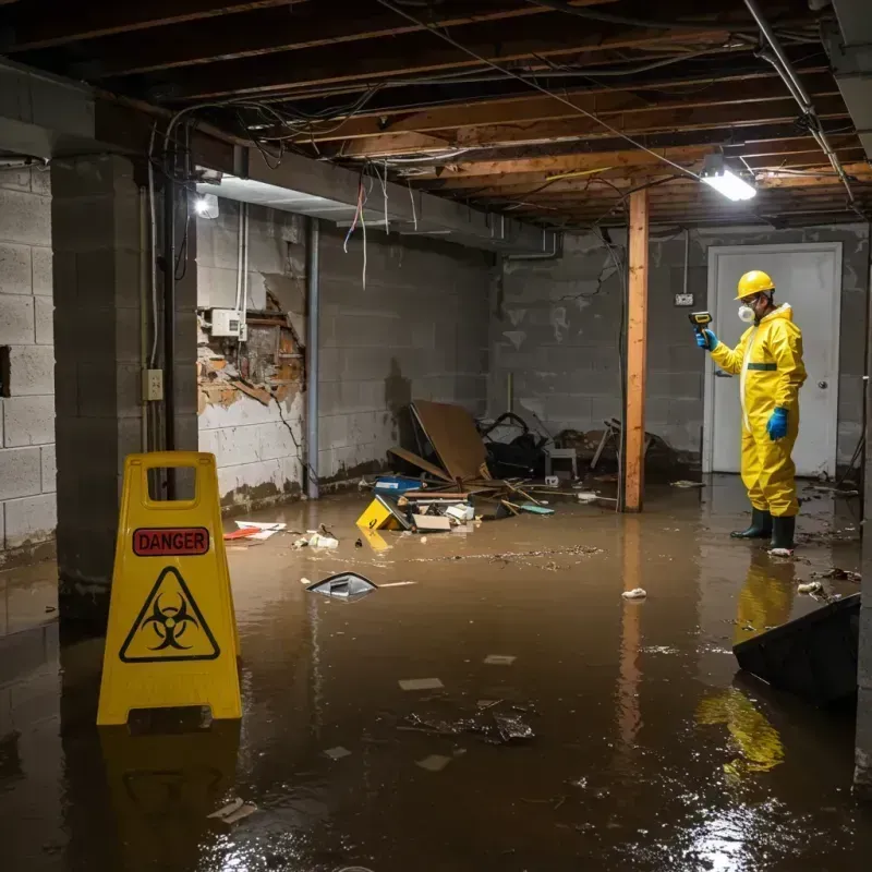 Flooded Basement Electrical Hazard in Hopkinton, NH Property